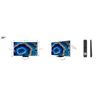 TV TCL 85%%%quot; 85C805 UHD MINILED QLED GOOGLETV 144HZ