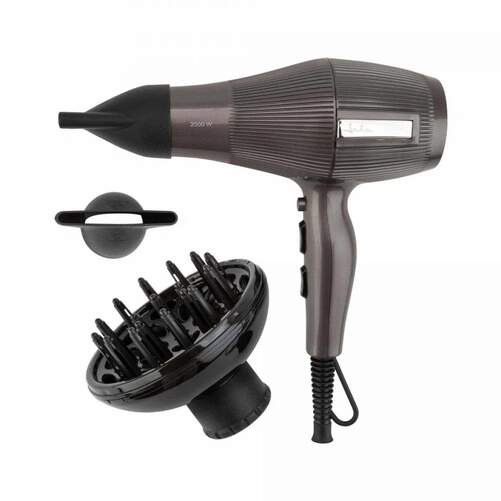Secador Jata JBSC1290 - Motor AC, 2200 W, Iónico, Difusor, Negro