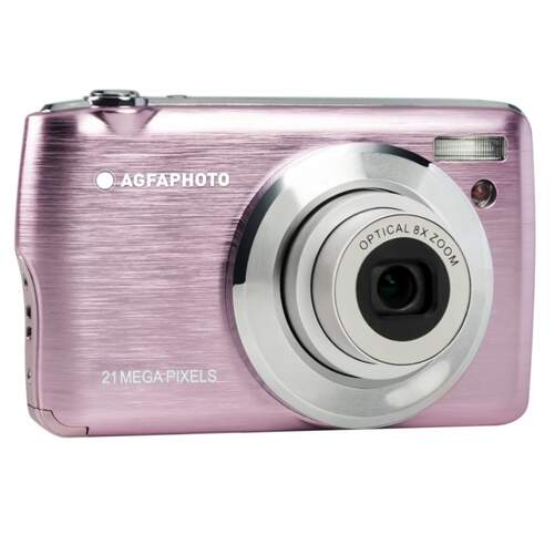 C&aacute;mara Agfa DC8200 Rosa - 21MP, Zoom 8x, Pantalla TFT 2.7", Fotos y V&iacute;deo FullHD, Admite Tarjeta SD