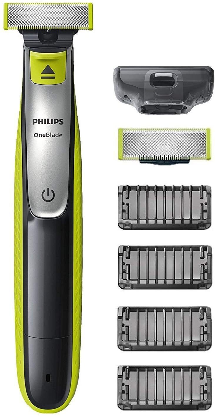 Barbero Philips OneBlade QP6510 - Recargable, 60 min. aut. 12 Niveles de corte