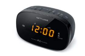 Radio reloj MUSE M-150 CR - Negro FM/PLL, 20 presintonias, despertador