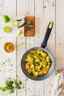 SARTEN MONIX ECO NATURE 18 NUEVA CERAMICA NAT