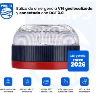BALIZA GEOLOCALIZABLE PHILIPS V16 HOMOLOGADA DGT