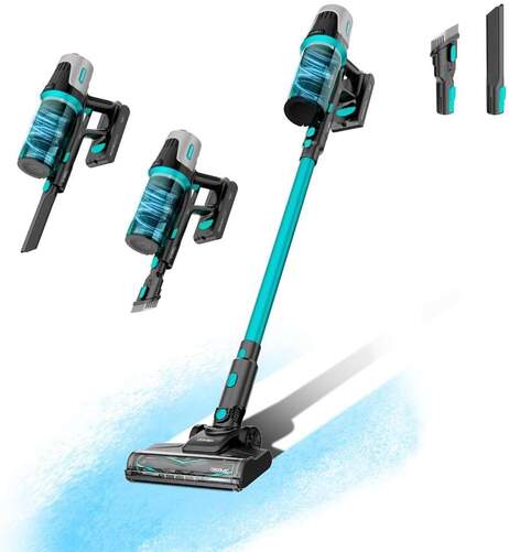 Aspiradora Escoba Cecotec Conga Rcks.1500 102266 - 33,6 V, 0,6 L, Negro, Azul