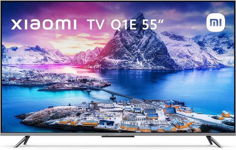 TV QLED Xiaomi 55" Q1E - 4K, Android TV, Dolby Vision, HDR10+, DTS-HD 30W, Google Assistant