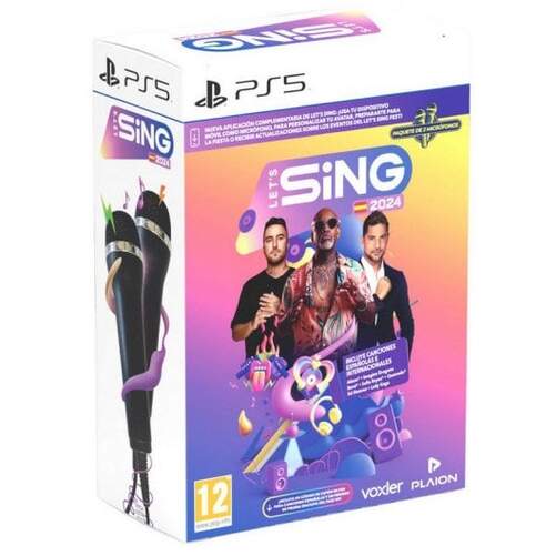 Videojuego PS5 Let's Sing 2024 S.V. + 2 micrófonos