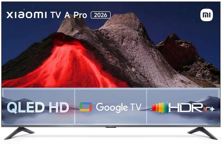 TV Xiaomi 32" QLED A Pro 2026 - HD 768p, Google TV, 60 Hz, Dolby Audio 20 W