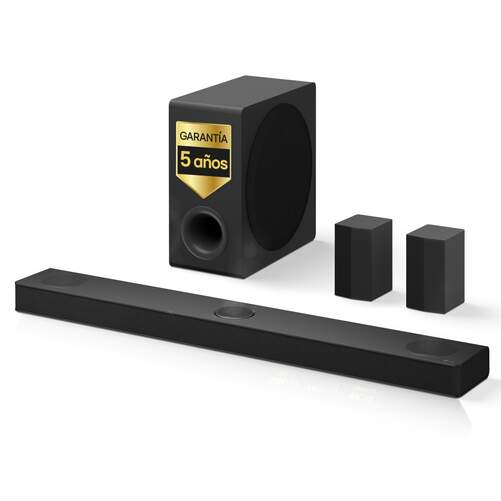 Barra de sonido LG S80TR - 5.1.3 ch, 580 W, Dolby Atmos, DTS-X, Wi-Fi, Con Subwoofer, Negro