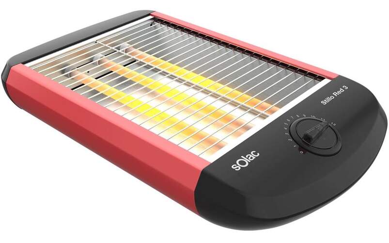 Tostador Solac TC5309 Plano - Rojo y negro, 700 W