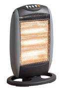 Estufa halógena Artica AH1205 - 1600W, Oscilante, 3 Potencias, Seguridad antivuelco