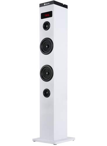 Torre Sonido NGS Sky Charm Blanca - 50W, Radio FM, Bluetooth