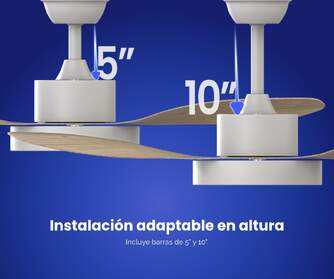 VENTILADOR TECHO ARTICA AVTECH36BM BCO MD 36W 119