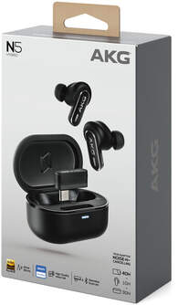 AURICULARES AKG N5 HYBRID ANC TRUE WIRELESS BLACK