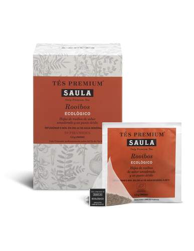 Estuche Saula Rooibos Relax Pirámides - 20 Unidades, Ecológico