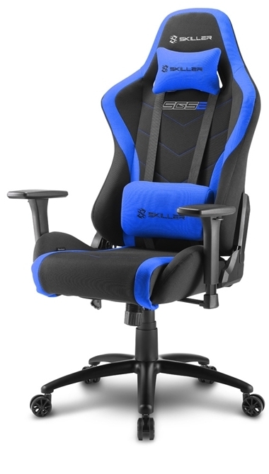 Silla Gaming Sharkoon Skiller SGS2 Negro/Azul - Reclinable 160º, Reposabrazos 3D