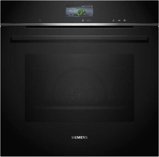 Horno Siemens HR736G1B1 - 71 L, 60x60 cm, Vapor, Negro