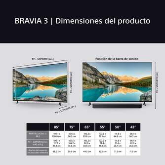 TV SONY 85%%%quot; K85S35BP UHD HDR X1 GOOGLETV