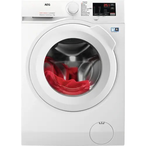 Lavadora AEG L6FBI947P Prosense - 9 kg, 1400 rpm, Clase A, Motor Inverter, Función Vapor, Blanco