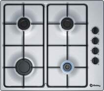 Placa Gas Balay 3ETX464MB - 4 Fuegos, Gas Butano, Autoencendido, Inox