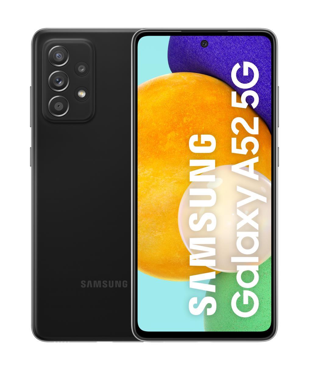 Samsung Galaxy A52 5g 128gb+6gb ram smartphone con pantalla infinityo fhd+ de 65 pulgadas 6 y 128 memoria interna ampliable batería 4500 mah carga negro version es 6gb 128gb 6.5 sdm720g 11 6128gb 2.2ghz 1651 65“ 1286gb 6gb128gb