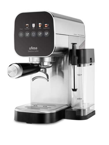 Cafetera Ufesa Sienna - 1360 W, 20 Bares, Espresso y Cappuccino