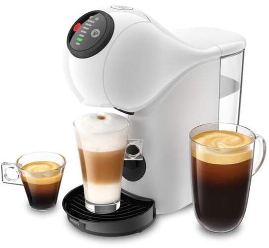 Cafetera Dolce Gusto Krups Genio S Basic Blanca - 15Bar, Depósito 0.8L, Multibebida