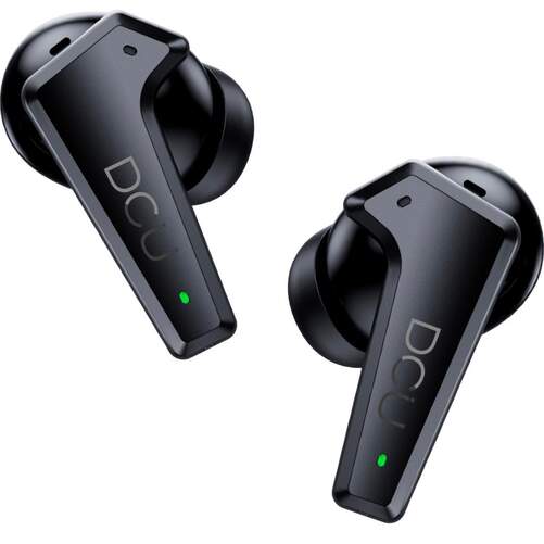 Auriculares DCU Feedforward Negro - Cancelación Ruido Activa, IPX5, BT 5.2, Baja Latencia
