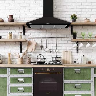 HORNO CATA MRA7108BK RUSTICO NEGRO