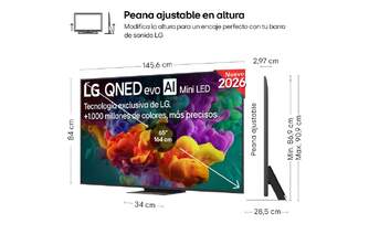 TV LG 65%%%quot; 65QNED86B6B UHD QNED EVO MINILED A8 144H