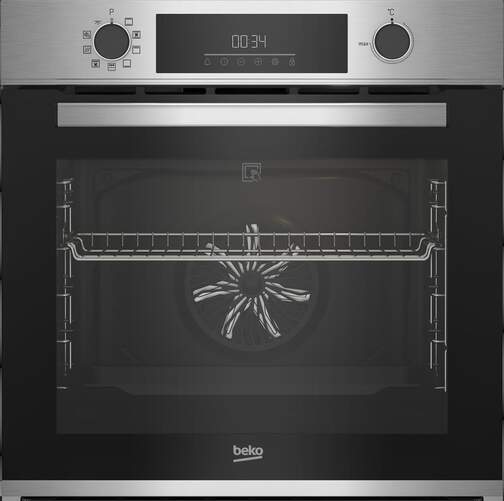 Horno Pirolítico BBIE12300XP - Clase A, 72L, 9 Funciones, Guía Extraíble, Aeroperfect, SteamShine