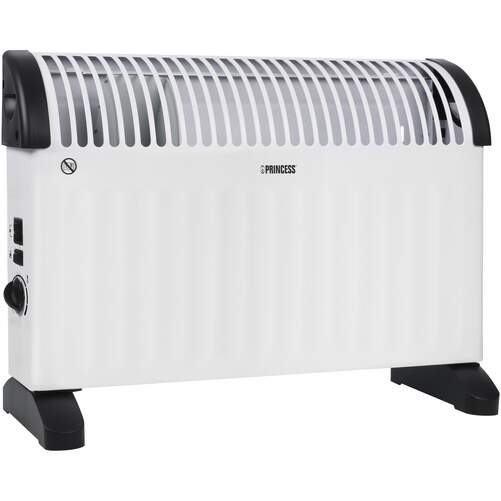 Convector Princess KA5166 Blanco - 2000 W, 3 potencias, termostato regulable, modo turbo
