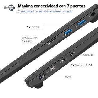 PORTATIL LG GRAM GR14ZB90R AA75B I7/16GB/ 512 SSD