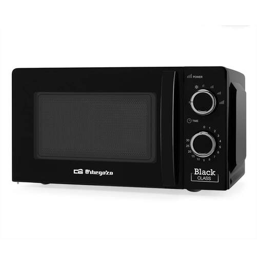 Microondas Orbegozo MI2117 - 700W, 20L, 6 Potencias, Negro