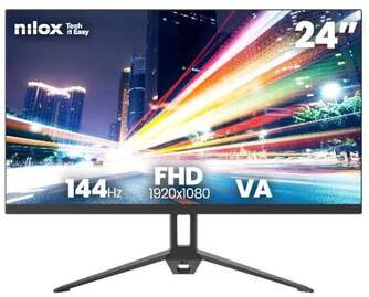 MONITOR NILOX NXM24FHD14411 24%%%quot; FHD 144 HZ NEGRO