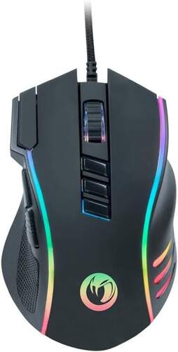 Rat&oacute;n Gaming &Oacute;ptico Nacon G M420 - 12000 ppp, Luz RGB Personalizable, 10 botones, cable 1,8 m