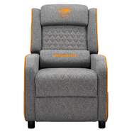 Sillón Gaming Cougar Ranger One Gray - Reclinable 95° - 160°, Cuero Sintético, gris y naranja