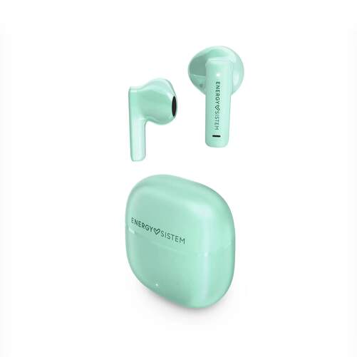 Auriculares Energy Sistem True Wireless Menta - Autonomia 20 h, Micr&oacute;fono Voice Assistant