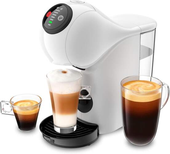 Cafetera Krups KP2431 Genio S Basic - 0,8 litros, Cápsulas Dolce Gusto, Blanca