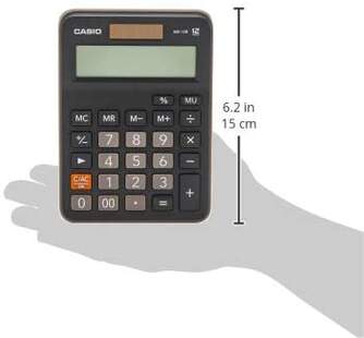 CALCULADORA CASIO MX-12B NEGRA