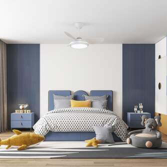 VENTILADOR TECHO CRISTAL STEL EVO MINI RGB