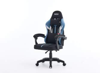 SILLA GAMING NASA SATURN PRO NEGRO AZUL CLARO