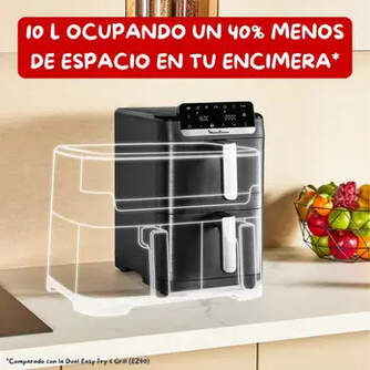 FREIDORA AIRE MOULINEX EZ7568 2700W 10L DOBLE VERT