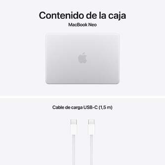 PORTATIL APPLE MACBOOK NEO A18 8/256GB 13%%%quot; SILVER