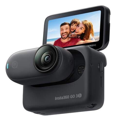 Cámara deportiva Insta360 GO3S - 128 GB, Negro, Pantalla 2,2", Fotos y video 4K Ultra HD