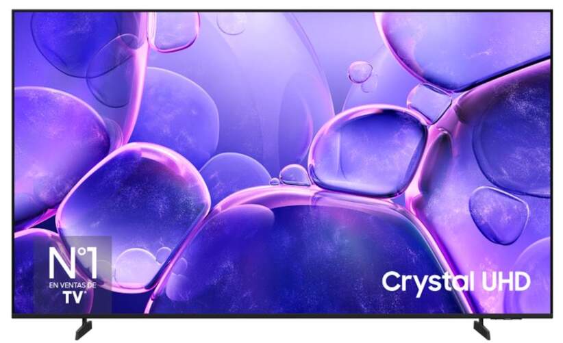 TV Samsung 55" LED TU55U8005F Crystal - 4K Ultra HD, Smart TV Tizen, Bluetooth, 20W, HDR10+