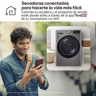 SECADORA LG RH90V9PV2N 9K BC INOX DSP WIFI