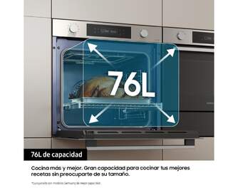 HORNO SAMSUNG NV7B4430ZASU1 76L PIRO INOX DUALCOOK