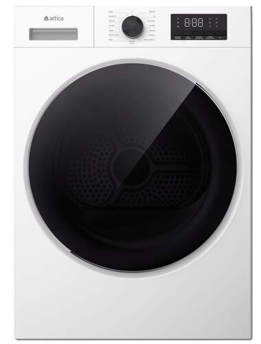 Secadora Bomba Calor Artica ADRYPLUS8EB - 8 kg, Luz interior, Doble puerta, Clase E, Blanca