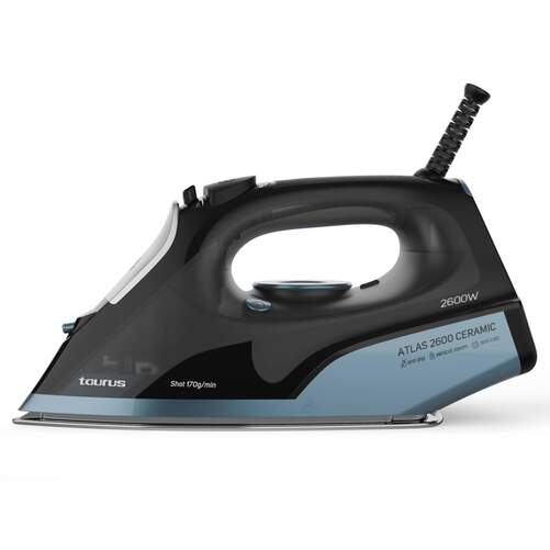 Plancha Taurus Atlas 2600 - 2600W, Vapor 40-150gr/min, Suela Cerámica