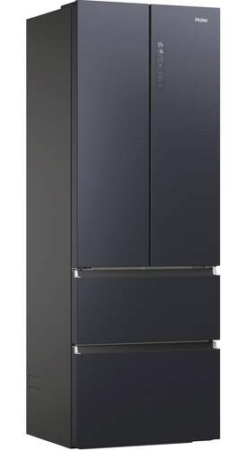 Frigorífico Haier HFW7720ENMB - Clase E, 200x70cm, 337L, NoFrost, 4 Puertas, Cajón 0ºC, , Negro